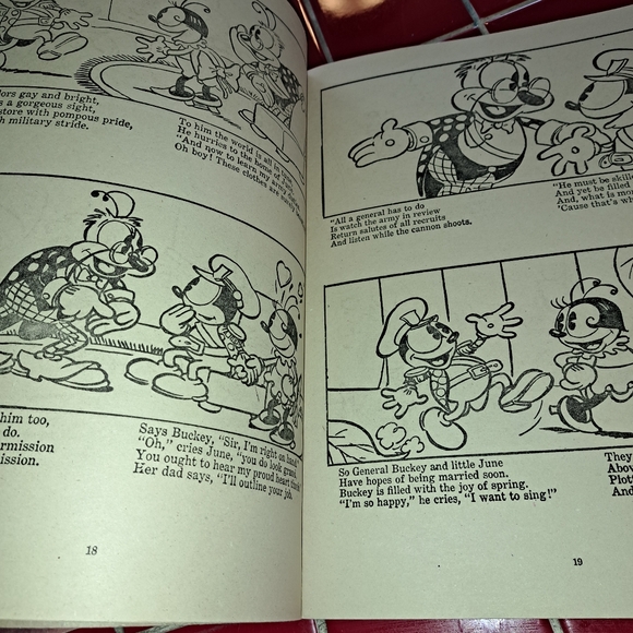 Lot (2) Vtg Mickey Mouse Walt Disney Silly Symphony/Donald Books To Color 1930's - Picture 4 of 16